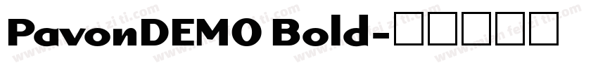 PavonDEMO Bold字体转换